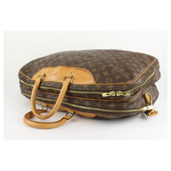 Louis Vuitton Monogram Alize 2 Poches Suitcase Luggage with Bandouliere Strap - Picture 6 of 12